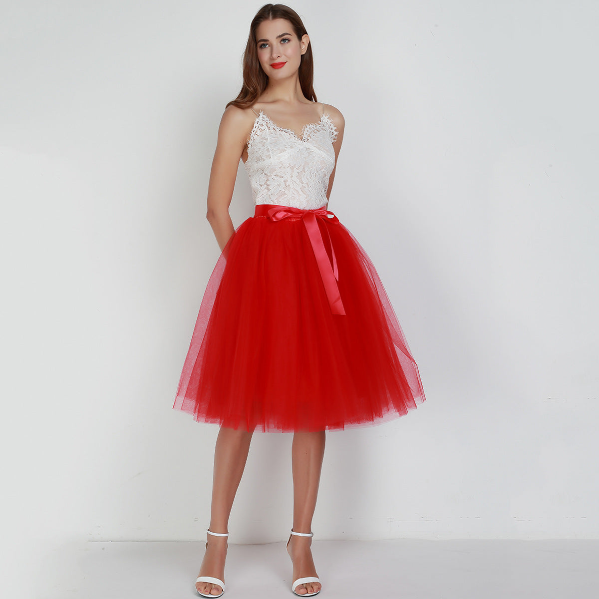 Layered Tutu Tulle Womens High Waist Skirts