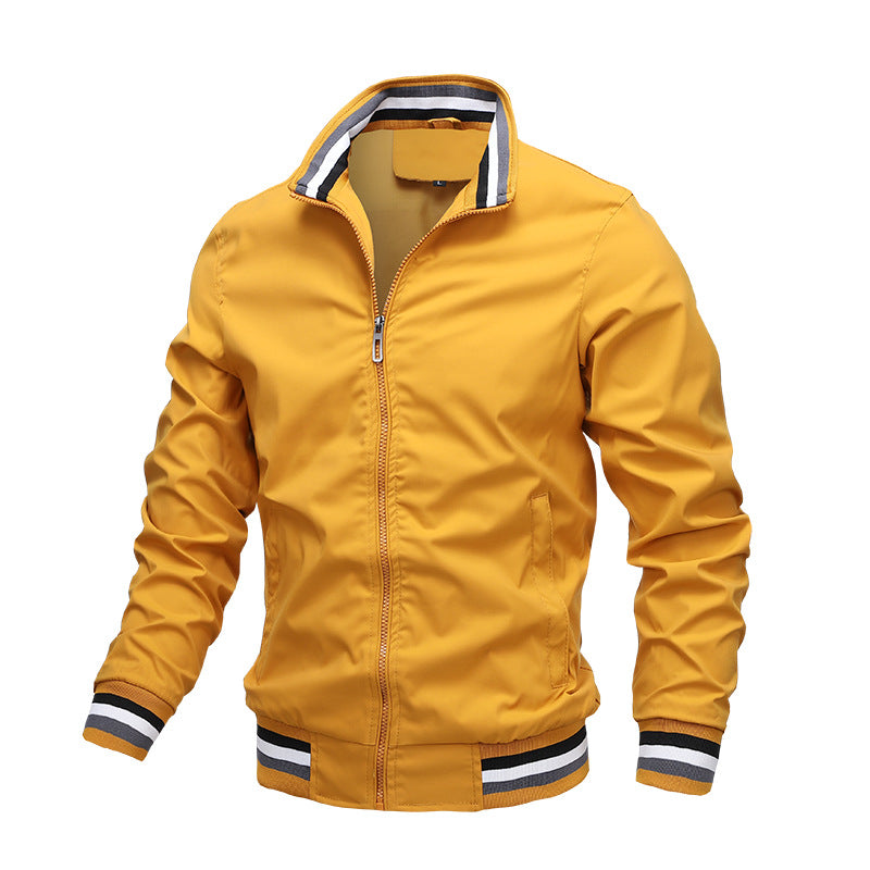 Sports Solid Color Jacket Men's