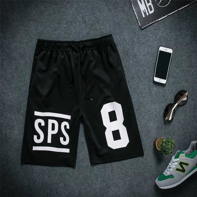 Fitness Men And Women Fake Two-Piece Leggings Sports Suit Shorts Running