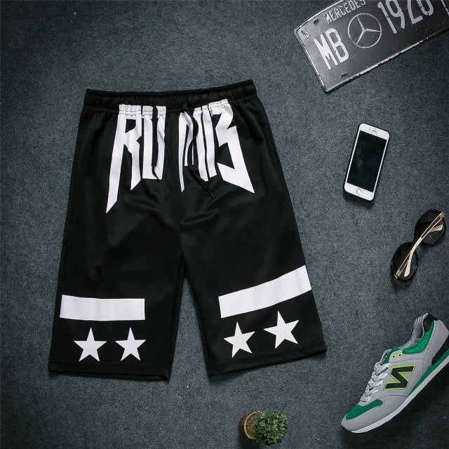 Fitness Men And Women Fake Two-Piece Leggings Sports Suit Shorts Running