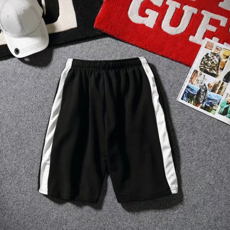 Fitness Men And Women Fake Two-Piece Leggings Sports Suit Shorts Running