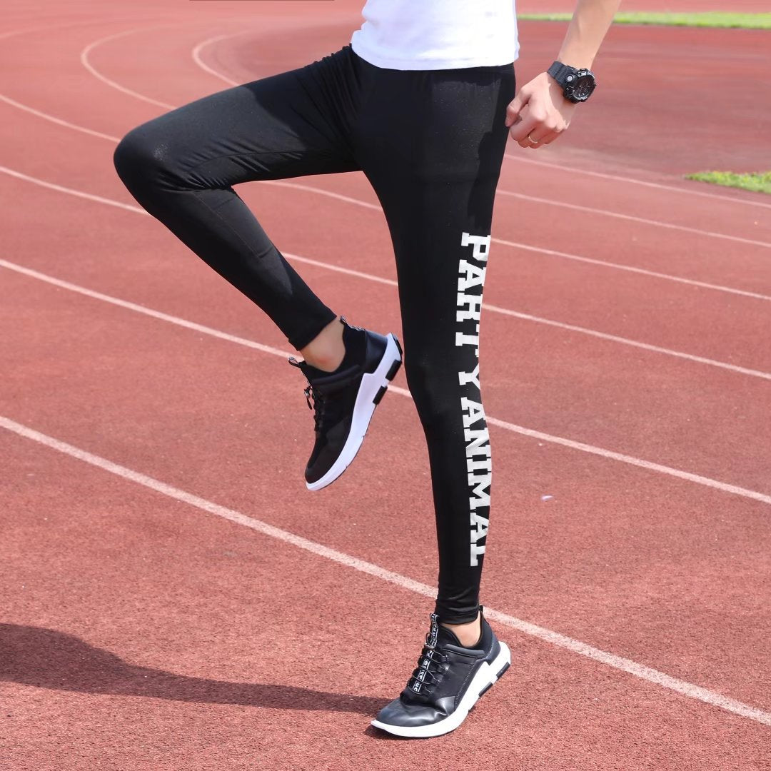 Fitness Men And Women Fake Two-Piece Leggings Sports Suit Shorts Running