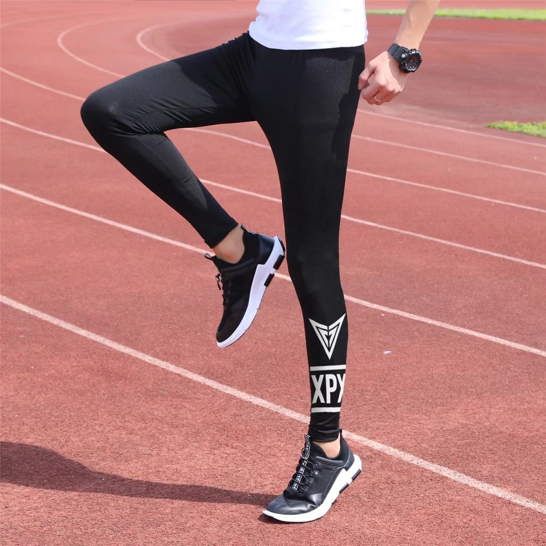 Fitness Men And Women Fake Two-Piece Leggings Sports Suit Shorts Running