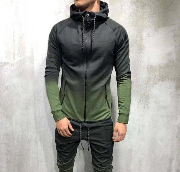 Men Spring Autumn Cotton Casual Hoodie Coat