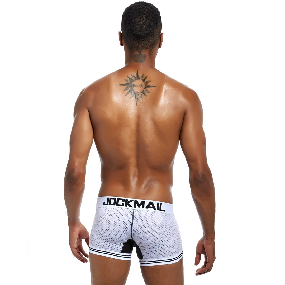 Underwear Boxer Men Breathable Mesh Mens Boxers