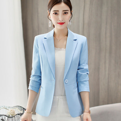 Spring New Korean Version Of Thin Business Jacket Suits Casual Ladies All-match Slim Suits