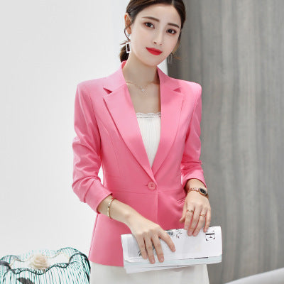 Spring New Korean Version Of Thin Business Jacket Suits Casual Ladies All-match Slim Suits