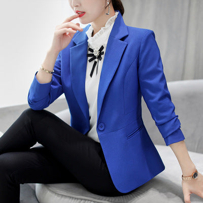 Spring New Korean Version Of Thin Business Jacket Suits Casual Ladies All-match Slim Suits