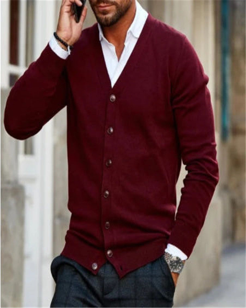 Fashion Simple Casual Men's Sweater Jacket