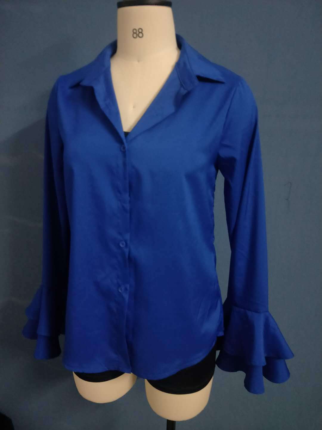 Autumn Cross-border Exclusively For Women Chiffon Casual Long-sleeved Shirt Tops