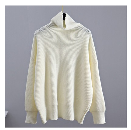 Cashmere Sweater Women Turtleneck Pullovers Top Solid