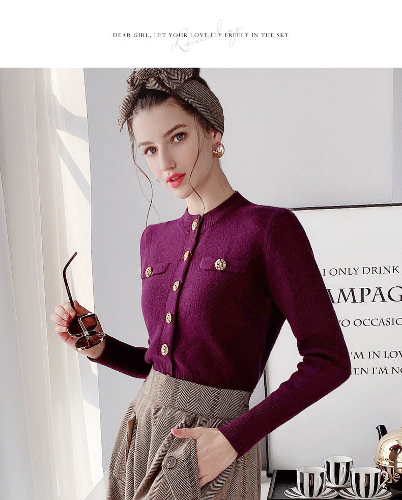 New sweater fashion jacket women thin top