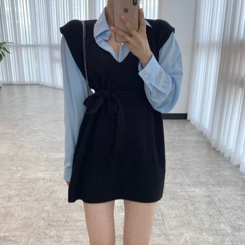 Two-piece vest skirt short skirt