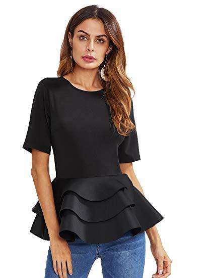 Crew neck skirt with skirt