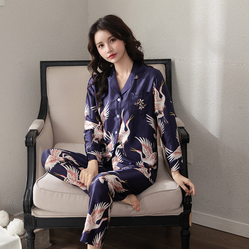 Couple Pajamas Home Service Spring And Autumn Summer Thin