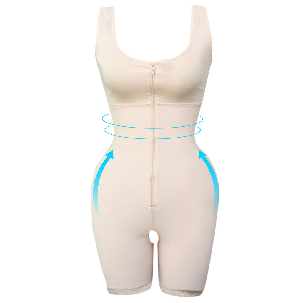 Women's Zipper Slimming Bodysuit Shapewear