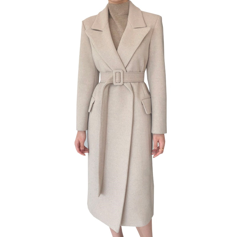 Women Long Coat For Autumn Or Winter Warm Fashion