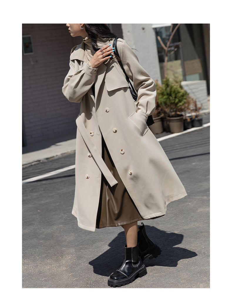 Design Temperament Windbreaker Coat Women