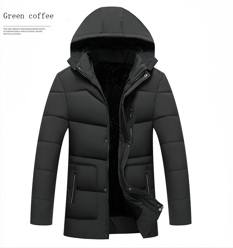 Cotton coat warm thick cotton coat men's cotton hooded jacket