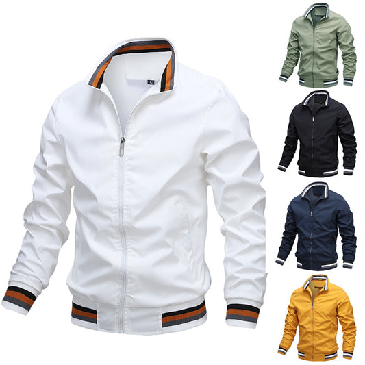 Sports Solid Color Jacket Men's