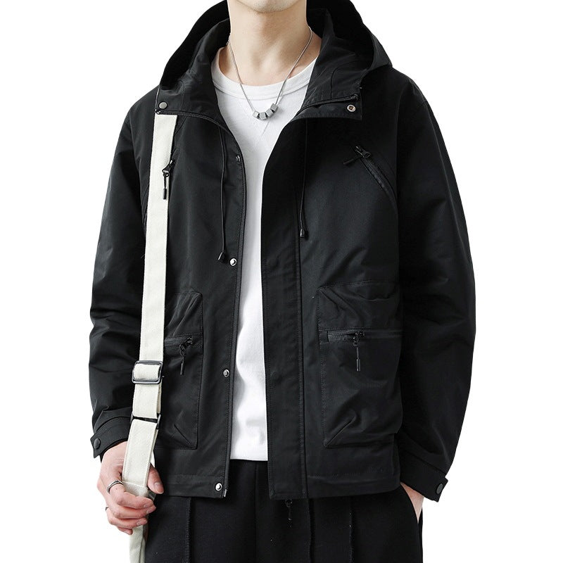 Autumn New Men's Hoodie Workwear Jacket Coat