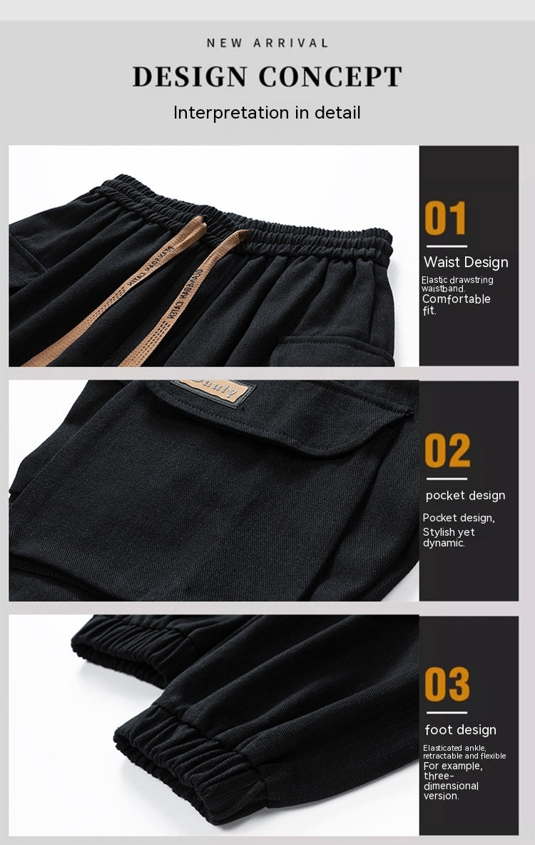 Men's Autumn Plus Size Loose Tappered Casual Pants