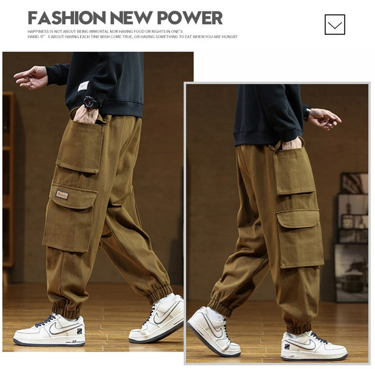 Men's Autumn Plus Size Loose Tappered Casual Pants