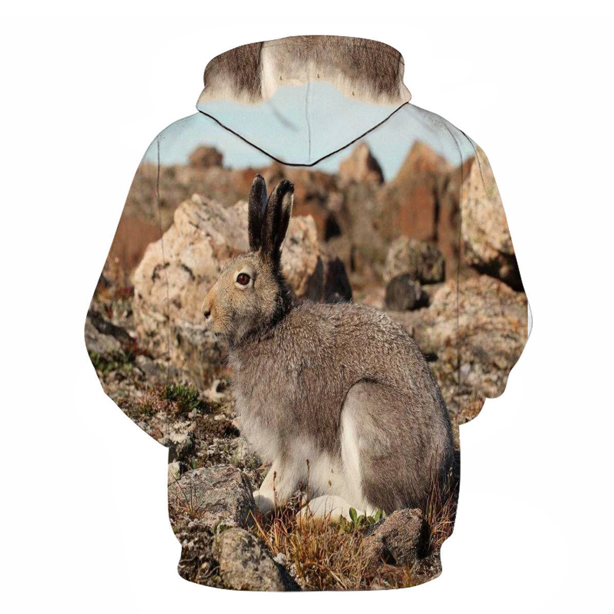 3D Digital Printing Autumn And Winter Animal Pattern Men's Outdoor Sports Pullover Hoodies