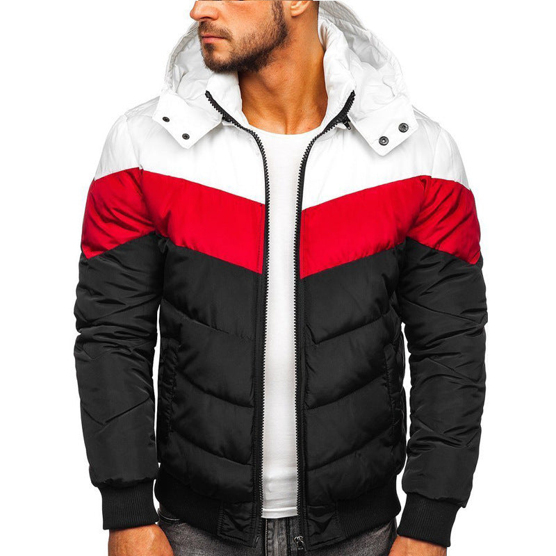 Hooded Cotton Jacket Men's Winter Thick Warm Jacket