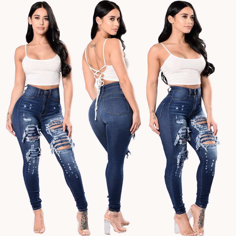 Women's ripped jeans