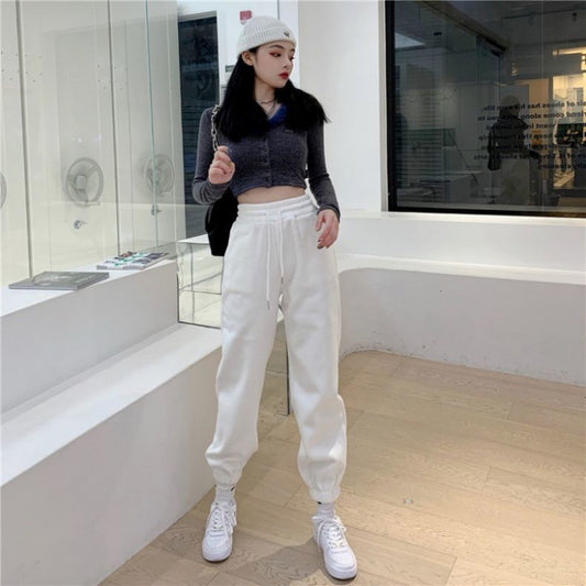 Leggings Pants Plush Fashion Show Thin Women