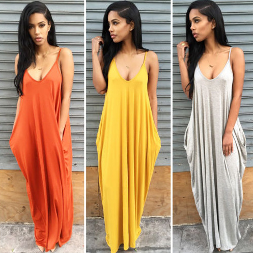 Women Summer Dress 2019 Casual Long Dresses Plus Size