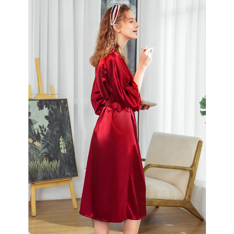 Pajamas silk wedding pajamas women