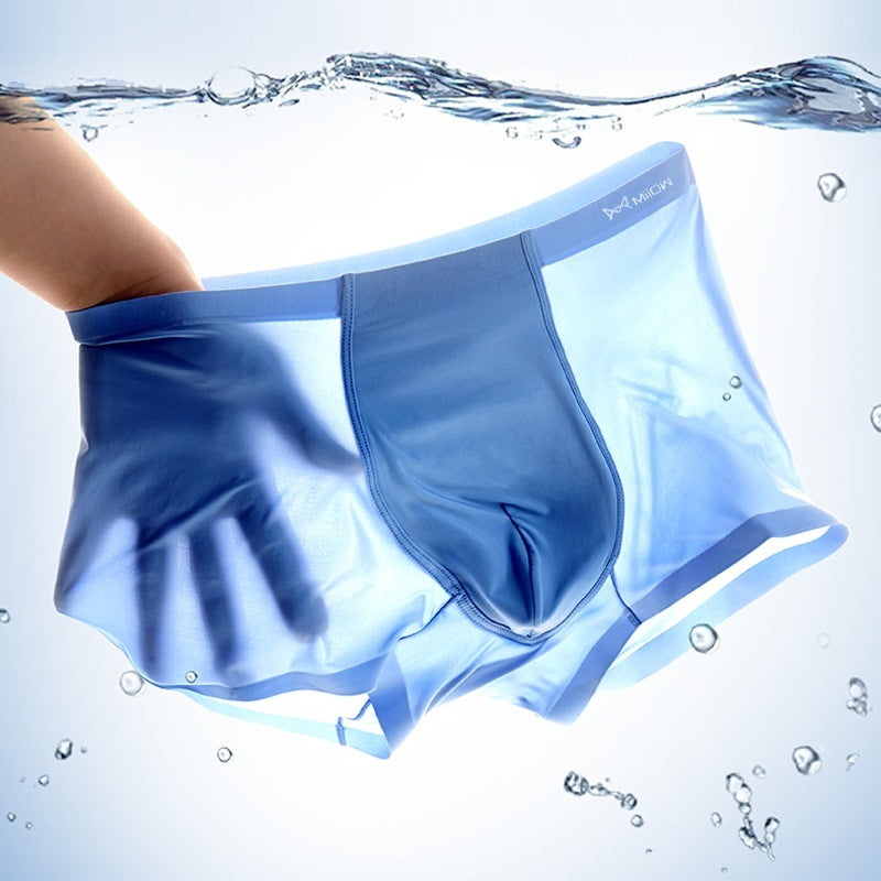 Men's Ice Silk Underwear Summer Breathable Cool Quick-drying