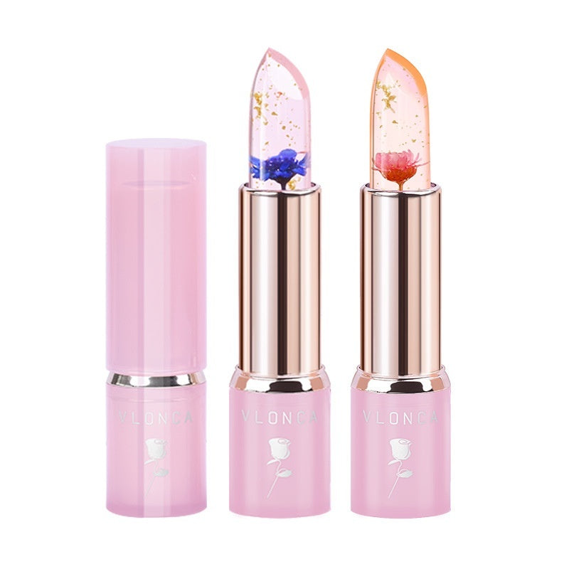 Flowers Jelly Color Changing Lipstick Not Easy To Change Color And Moisten