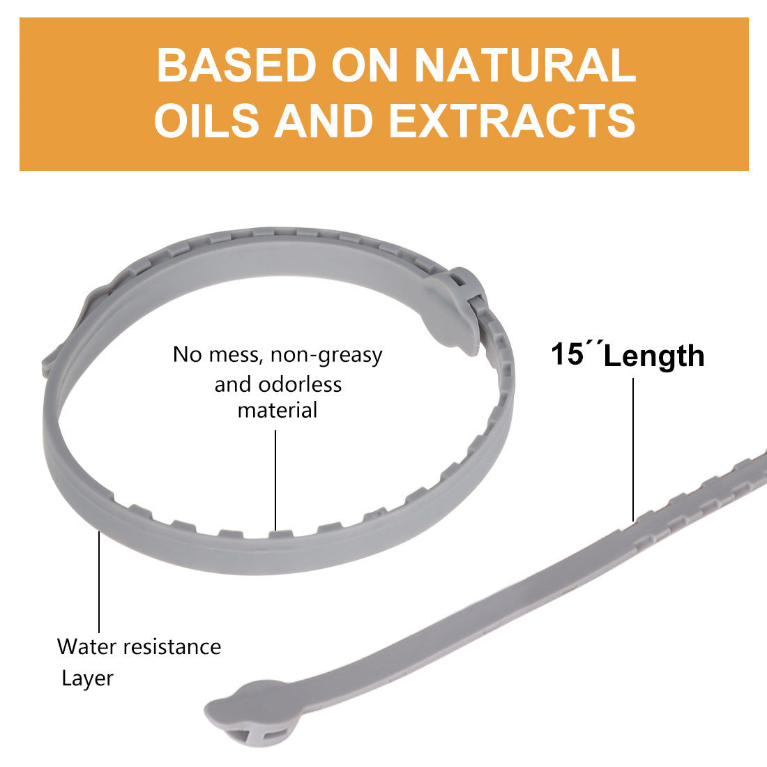 Natural Insect Repellent Essential Oil Flea Removal Pet Collar