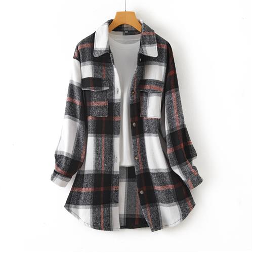 Fashion Casual Long Shirt Coat Women