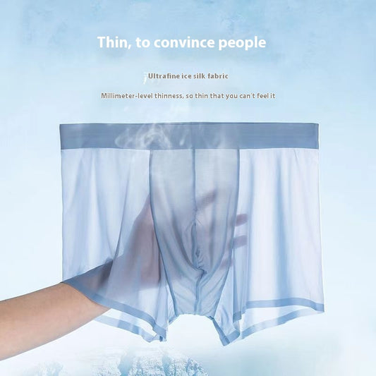 Men's Seamless Anti Hook Silk Ice Silk Underwear