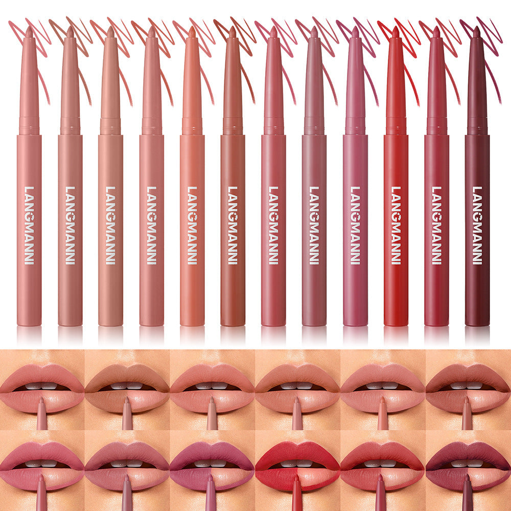 Twelve-color Matte Lip Liner