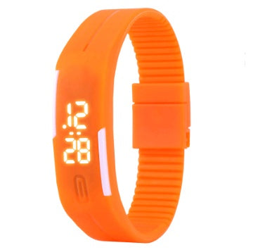 Waterproof LED Bracelet Watch Fashion Sports Watch White Light Touch Screen Electronic Student Watch