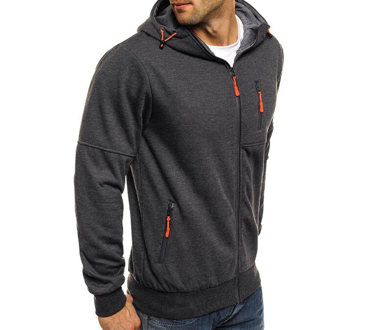 Men Hoodie Cotton Jacket