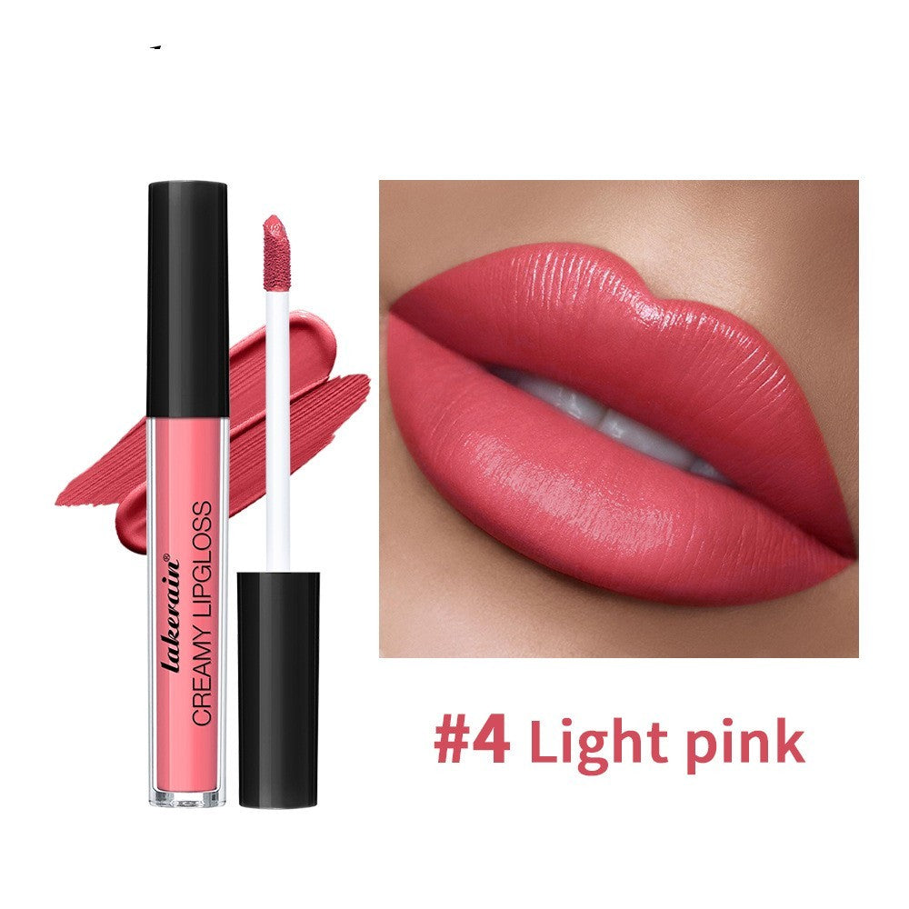 Semi Matte Velvet Waterproof No Stain On Cup Moisturizing Lip Gloss