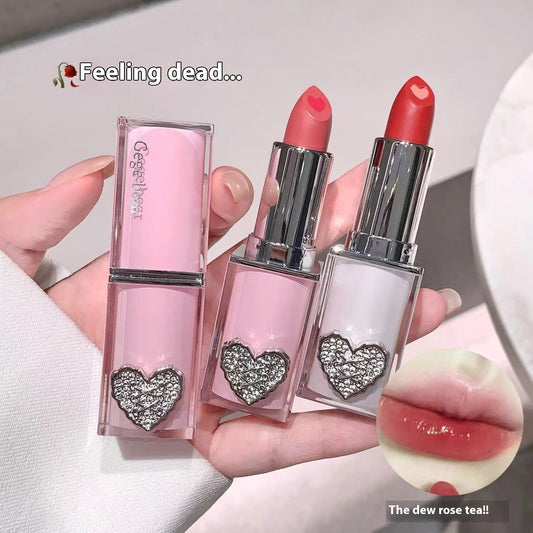 Crystal Transparent Runcai Sandwich Lipstick Glossy Mirror