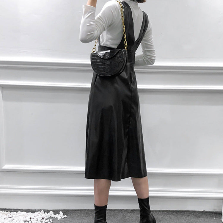 British versatile waistcoat long skirt suspender skirt