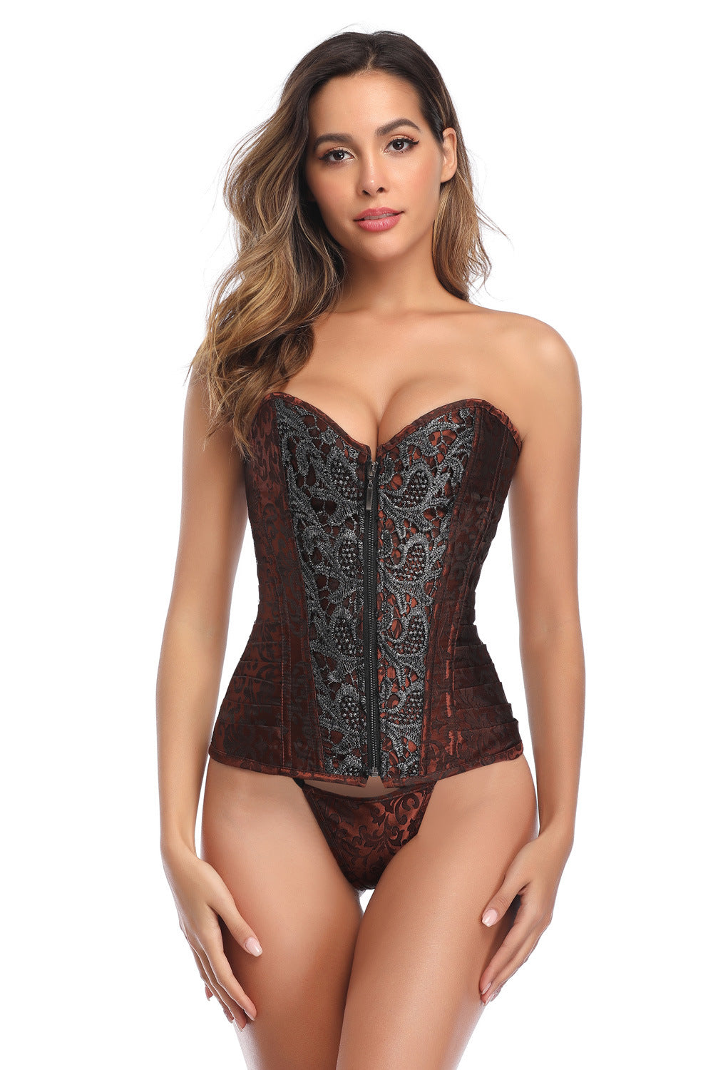 Jacquard corset for women