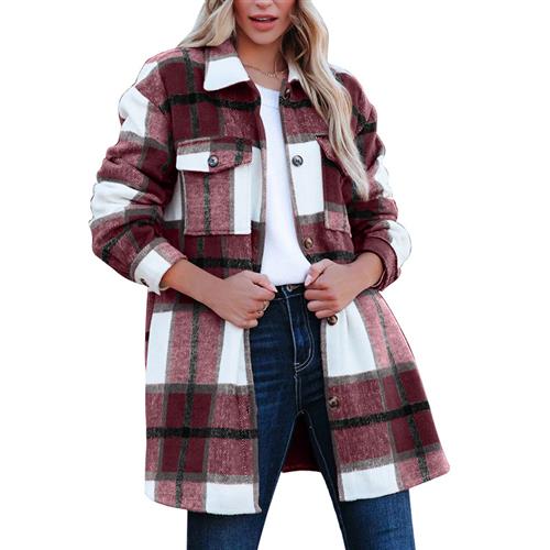 Fashion Casual Long Shirt Coat Women