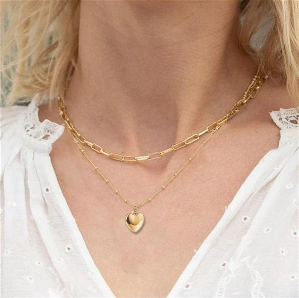 Multilayer Trend Elegant Jewelry Long Snake Chain Crystal