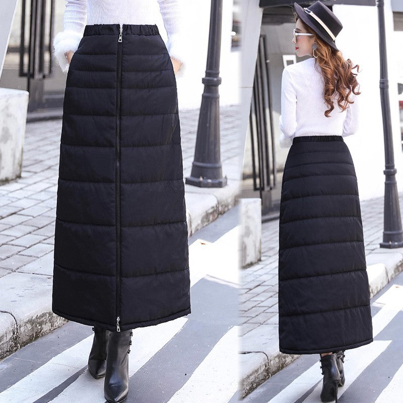 Down cotton skirt