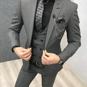 Men's Groom Best Man Suit Three Pieces