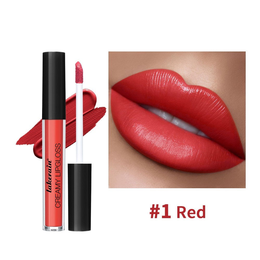 Semi Matte Velvet Waterproof No Stain On Cup Moisturizing Lip Gloss